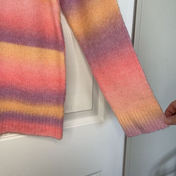 Lilly Pulitzer Yummy Melon Spacedye Chiya Sweater Pink/Purple/Yellow Siz… - Picture 4 of 12